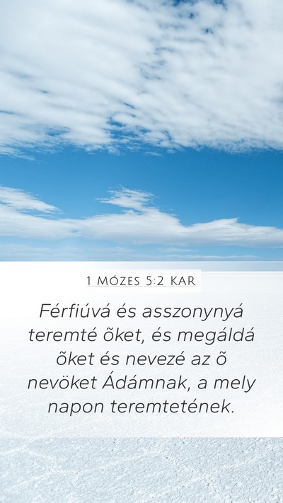 1 Mózes 5:2 KAR Bible Verse Image