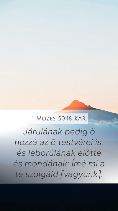 1 Mózes 50:18 KAR Bible Verse Image