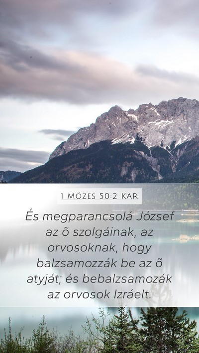1 Mózes 50:2 KAR Bible Verse Image