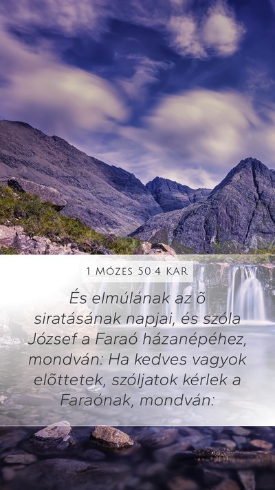 1 Mózes 50:4 KAR Bible Verse Image