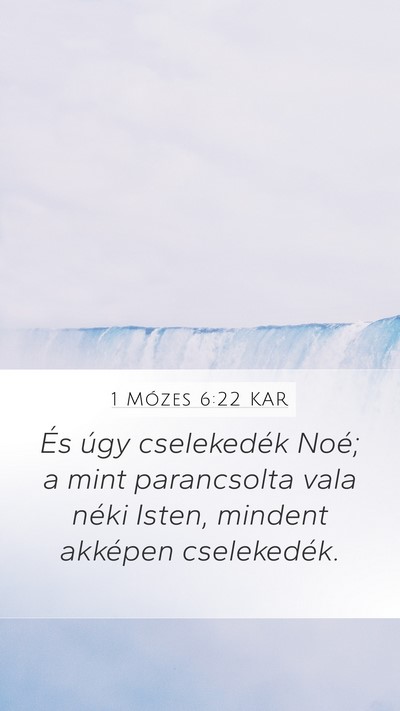 1 Mózes 6:22 KAR Bible Verse Image