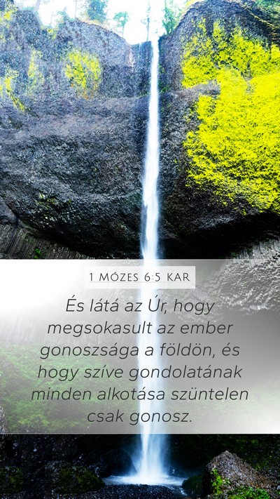 1 Mózes 6:5 KAR Bible Verse Image