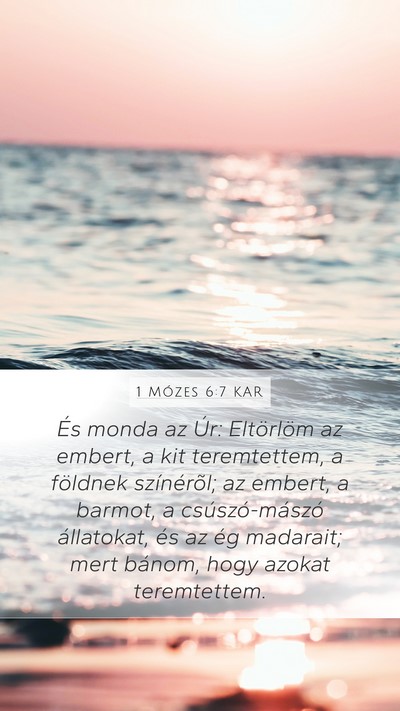 1 Mózes 6:7 KAR Bible Verse Image