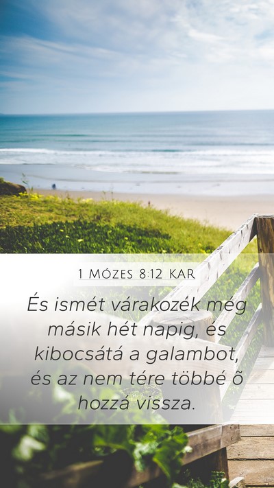 1 Mózes 8:12 KAR Bible Verse Image