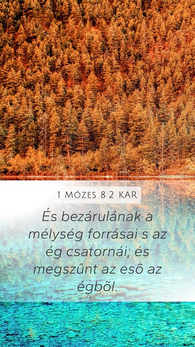 1 Mózes 8:2 KAR Bible Verse Image