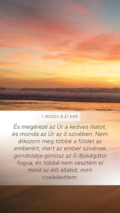 1 Mózes 8:21 KAR Bible Verse Image