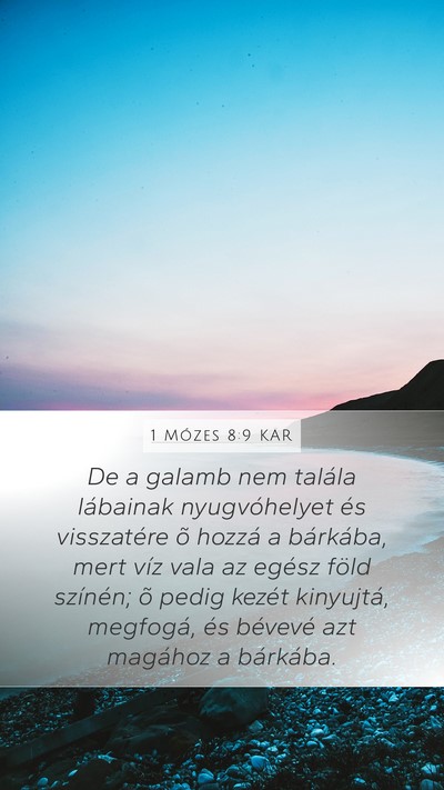 1 Mózes 8:9 KAR Bible Verse Image