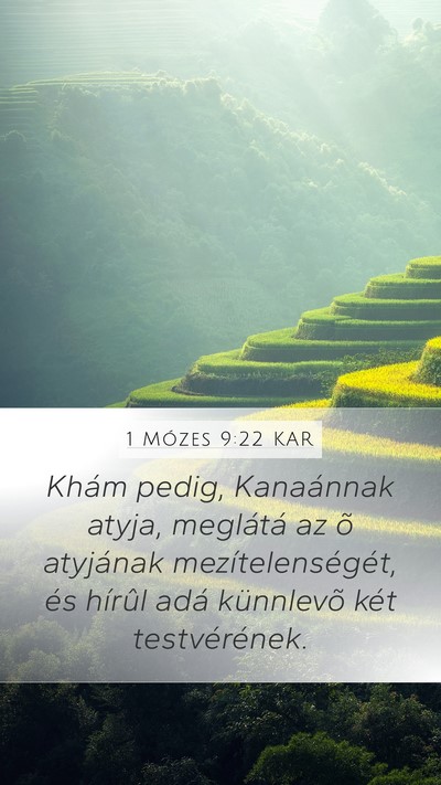 1 Mózes 9:22 KAR Bible Verse Image