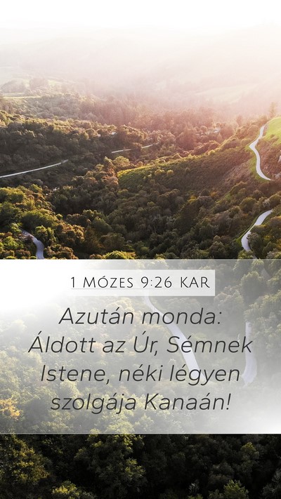 1 Mózes 9:26 KAR Bible Verse Image