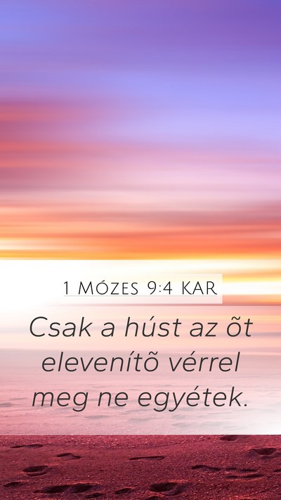 1 Mózes 9:4 KAR Bible Verse Image