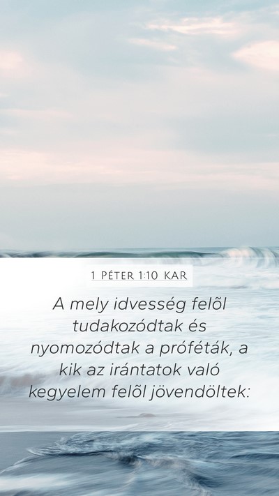 1 Péter 1:10 KAR Bible Verse Image
