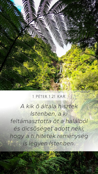 1 Péter 1:21 KAR Bible Verse Image
