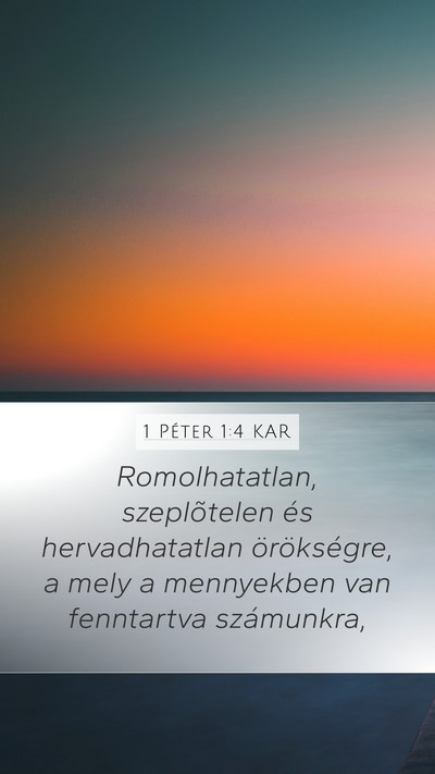 1 Péter 1:4 KAR Bible Verse Image
