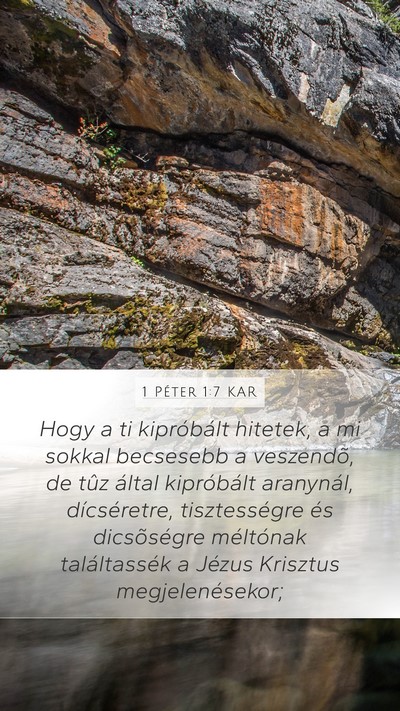 1 Péter 1:7 KAR Bible Verse Image