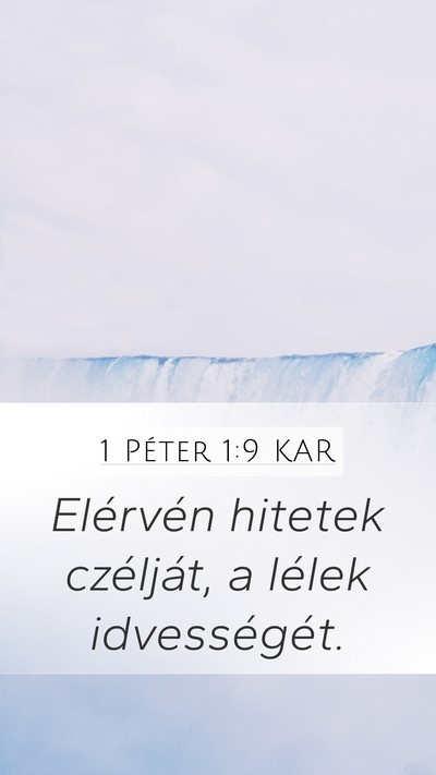 1 Péter 1:9 KAR Bible Verse Image
