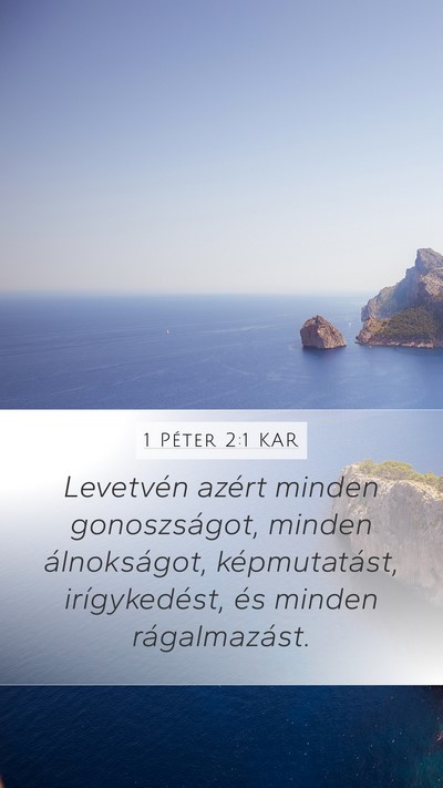 1 Péter 2:1 KAR Bible Verse Image