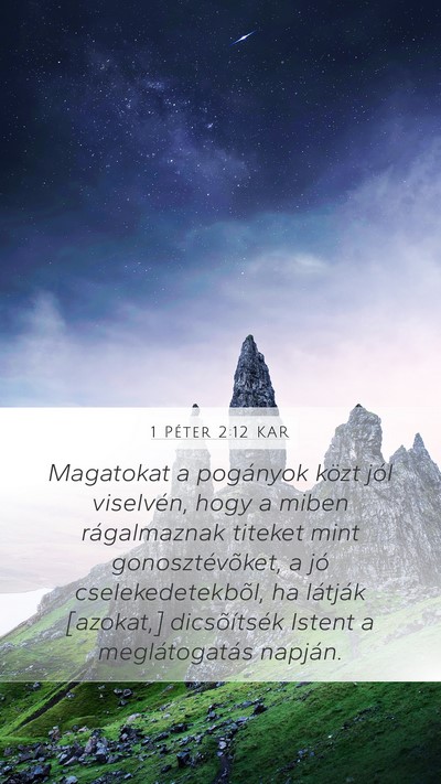 1 Péter 2:12 KAR Bible Verse Image