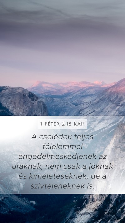 1 Péter 2:18 KAR Bible Verse Image