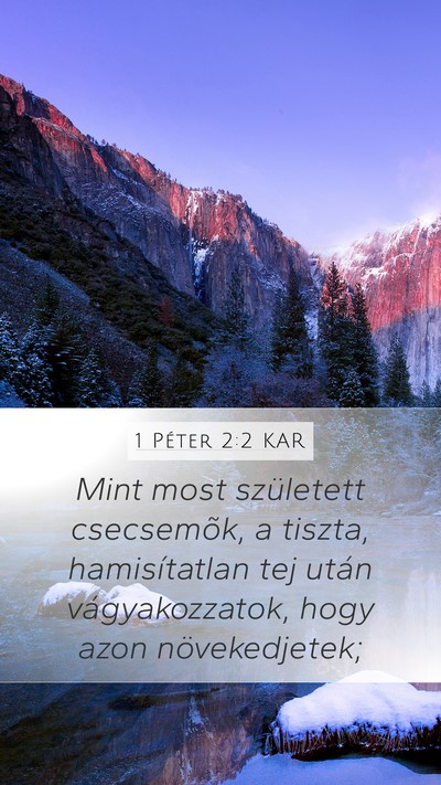 1 Péter 2:2 KAR Bible Verse Image
