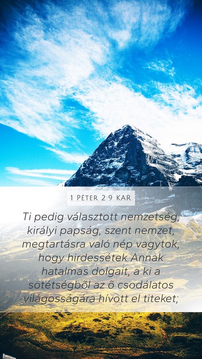 1 Péter 2:9 KAR Bible Verse Image