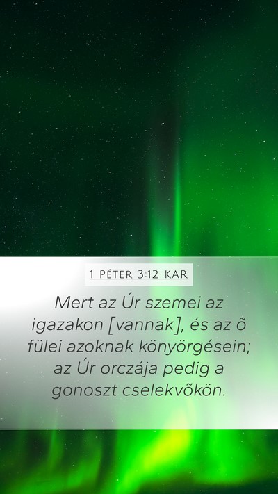 1 Péter 3:12 KAR Bible Verse Image