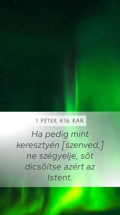 1 Péter 4:16 KAR Bible Verse Image
