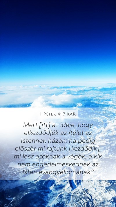 1 Péter 4:17 KAR Bible Verse Image