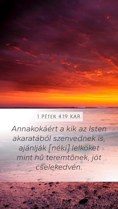 1 Péter 4:19 KAR Bible Verse Image
