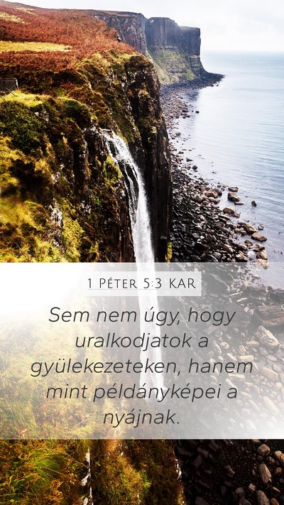 1 Péter 5:3 KAR Bible Verse Image