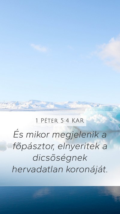 1 Péter 5:4 KAR Bible Verse Image