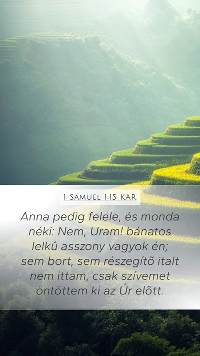 1 Sámuel 1:15 KAR Bible Verse Image