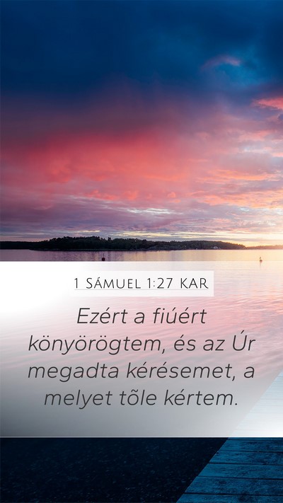 1 Sámuel 1:27 KAR Bible Verse Image