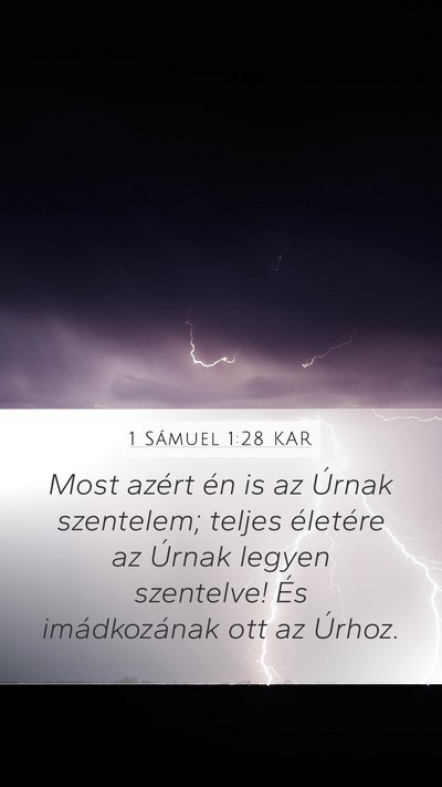 1 Sámuel 1:28 KAR Bible Verse Image