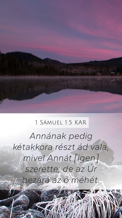 1 Sámuel 1:5 KAR Bible Verse Image