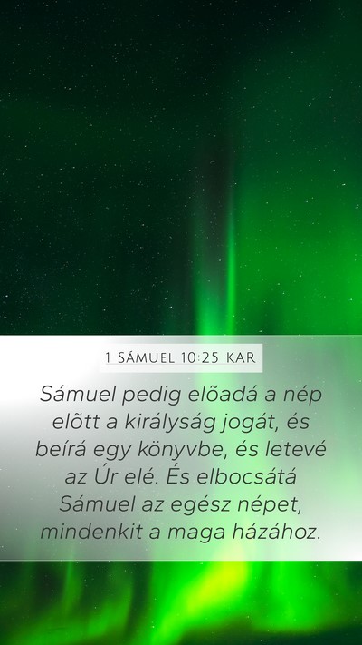 1 Sámuel 10:25 KAR Bible Verse Image