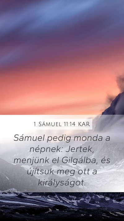 1 Sámuel 11:14 KAR Bible Verse Image