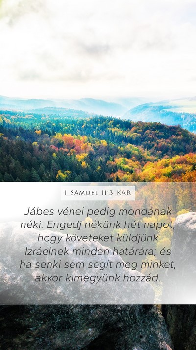 1 Sámuel 11:3 KAR Bible Verse Image