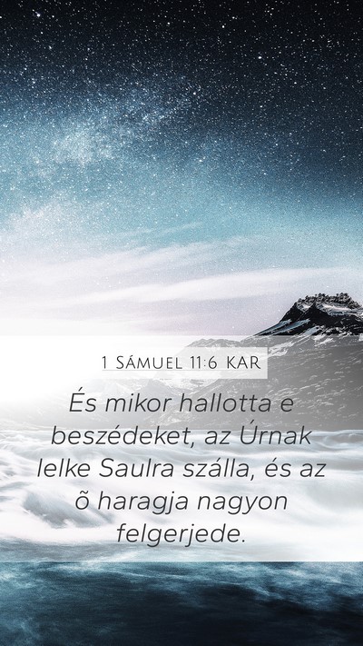 1 Sámuel 11:6 KAR Bible Verse Image