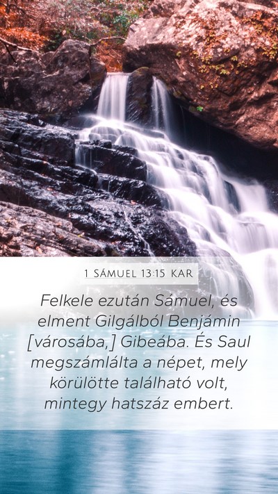 1 Sámuel 13:15 KAR Bible Verse Image