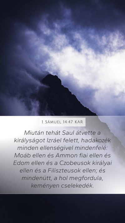 1 Sámuel 14:47 KAR Bible Verse Image