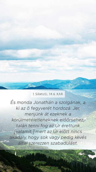1 Sámuel 14:6 KAR Bible Verse Image