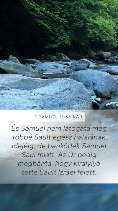 1 Sámuel 15:35 KAR Bible Verse Image