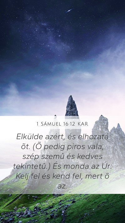 1 Sámuel 16:12 KAR Bible Verse Image