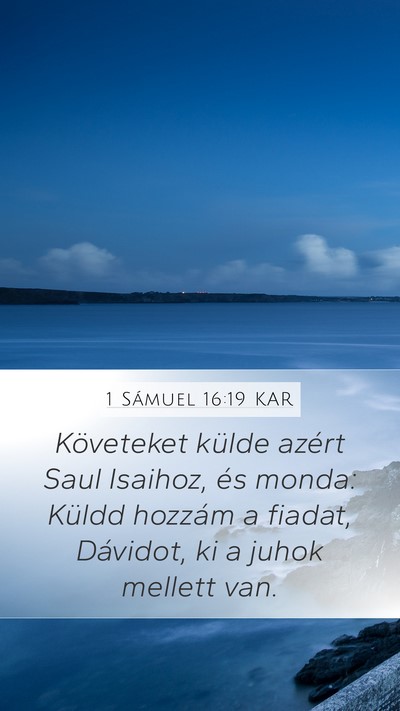 1 Sámuel 16:19 KAR Bible Verse Image