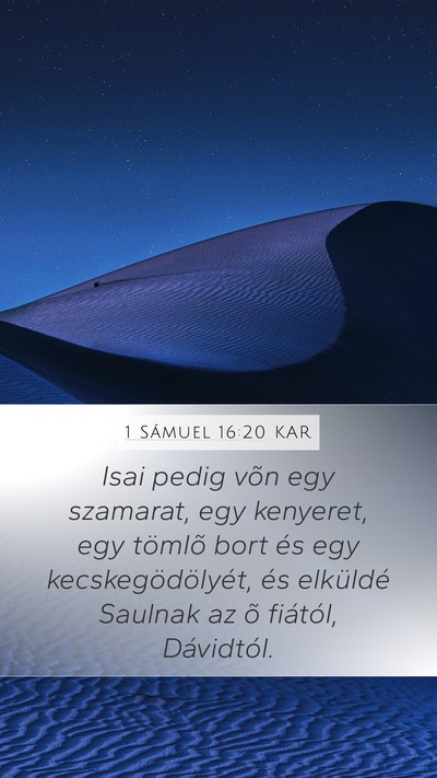 1 Sámuel 16:20 KAR Bible Verse Image