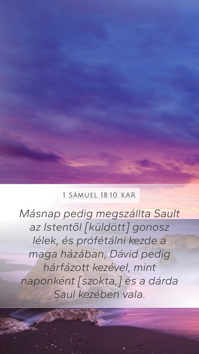 1 Sámuel 18:10 KAR Bible Verse Image