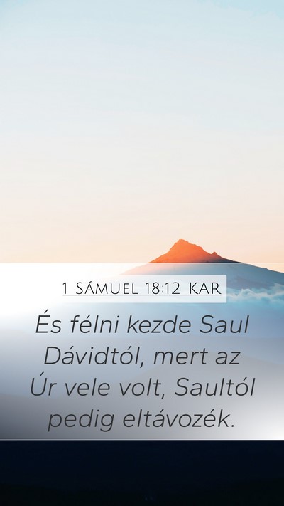 1 Sámuel 18:12 KAR Bible Verse Image