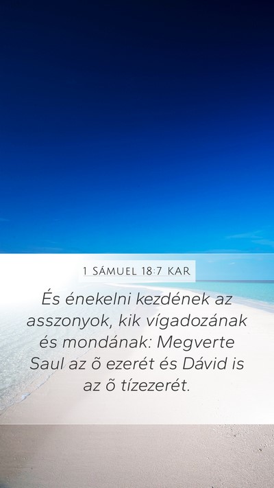 1 Sámuel 18:7 KAR Bible Verse Image