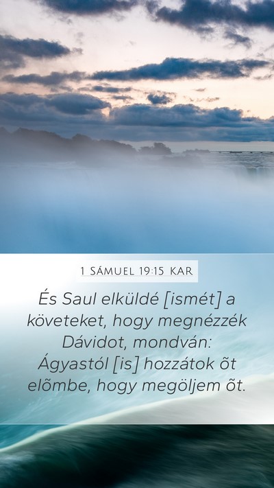 1 Sámuel 19:15 KAR Bible Verse Image
