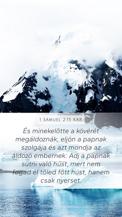 1 Sámuel 2:15 KAR Bible Verse Image